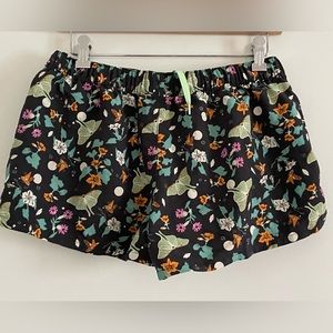 Patagonia Black Floral Athletic Shorts